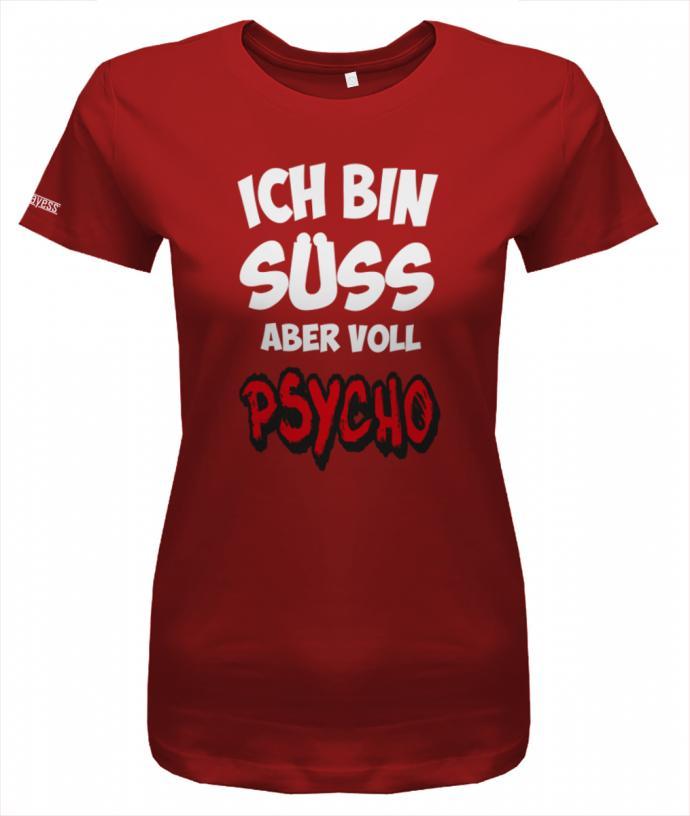 ich-bin-suess-aber-voll-psycho-damen-shirt-rot