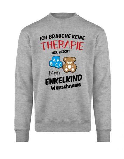 ich-brauche-keine-therapie-mir-reicht-mein-enkelkind-wunschname-herren-pullover-grau