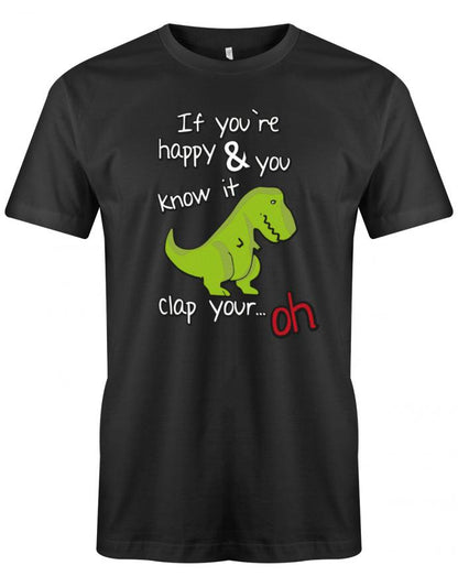 if-you-re-happy-and-you-know-it-clap-your-hands-Herren-Shirt-Schwarz