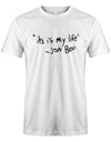 Its is my life - jon bovi - Fun Tattoo - Herren T-Shirt