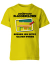 Schulkind 2023 - Zukünftiger Klassenclown Einschulung T-Shirt  Gelb