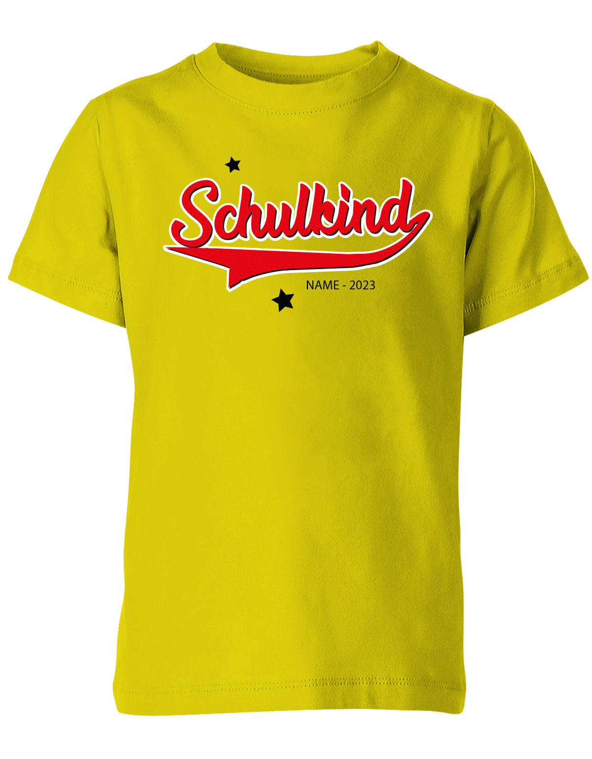 Schulkind 2023 - Collage Style - Einschulung 1. Klasse - Kinder T-Shirt Gelb