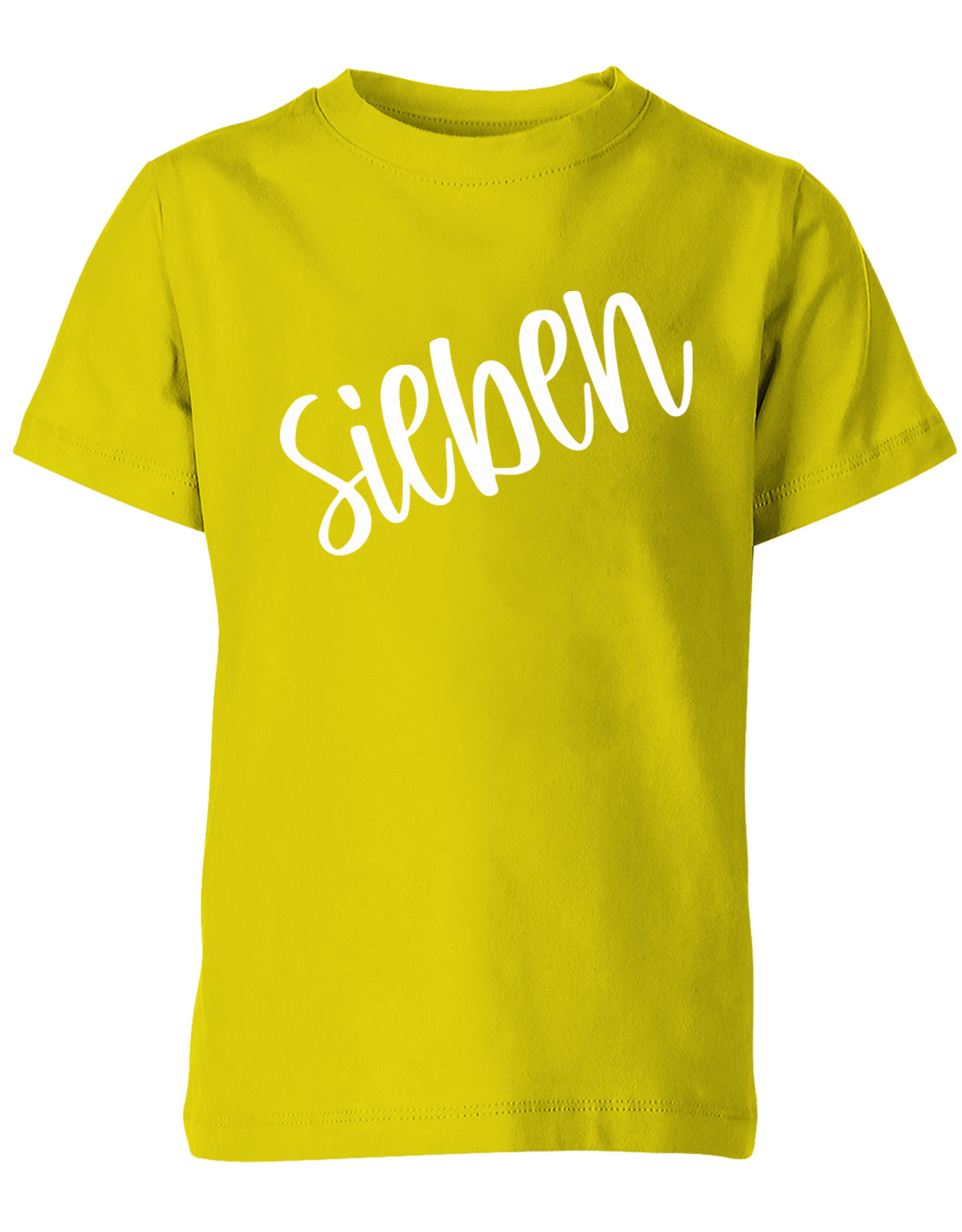 Geburtstags T-Shirt 7 Jahre Junge und Mädchen 7 Schreibschrift Design