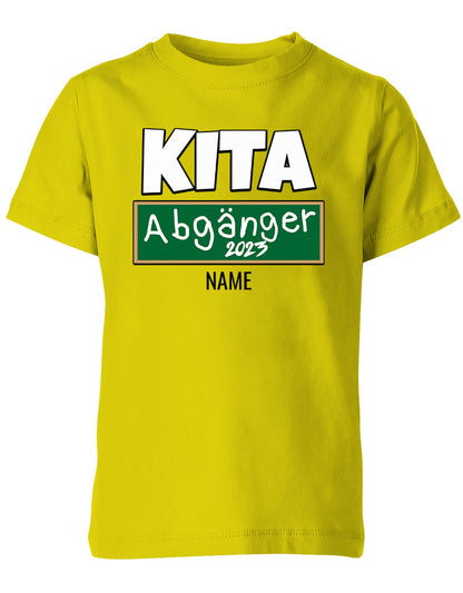 Kita Abgänger 2023 Tafel - mit Name Kita Abgänger 2023 T-Shirt Gelb
