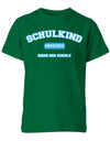 Schulkind 2023 - High-School Design Römischen Jahreszahl Einschulung T-Shirt Blau Grün
