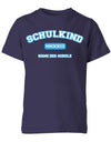 Schulkind 2023 - High-School Design Römischen Jahreszahl Einschulung T-Shirt Blau Navy