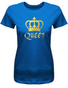 king-und-Queen-Krone-couple-partner-Damen-t-Shirt-royalblau