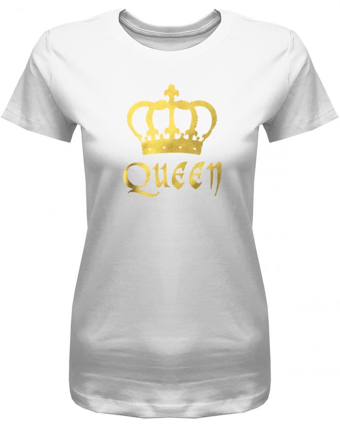 king-und-Queen-Krone-couple-partner-Damen-t-Shirt-weiss