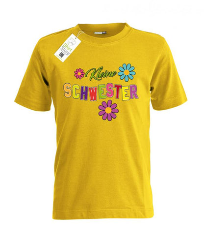 kleine-schwester-kinder-shirt-gelb