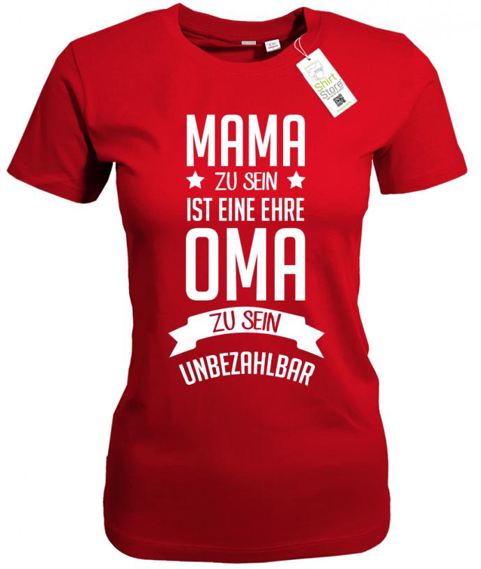 mama-zu-sein-ist-eine-ehre-oma-unbezhalbar-damen-rot