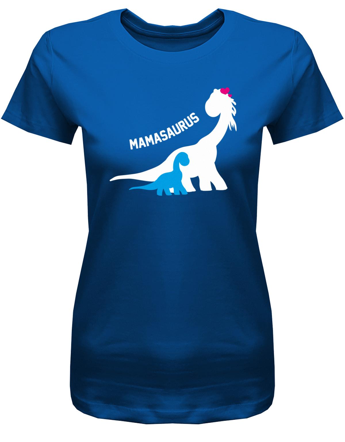 mamasaurus-mama-shirt-Royalblau