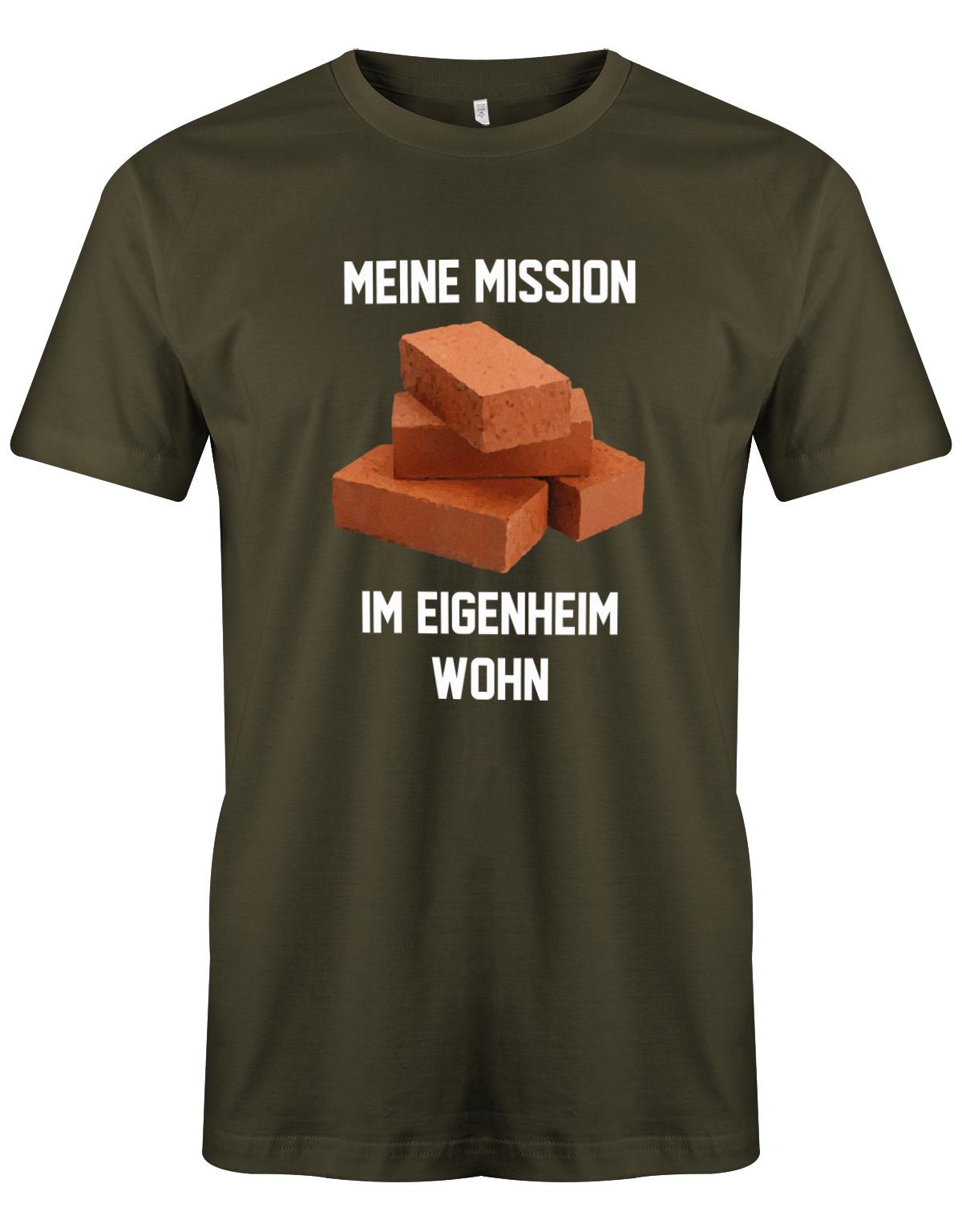 meine-mission-im-eigenheim-wohn-herren-Handwerker-Shirt-Bauherr-Herren-Army