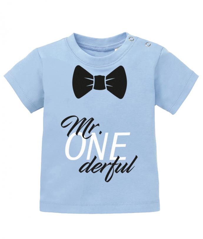 mr-one-derful-baby-Shirt-Hellblau