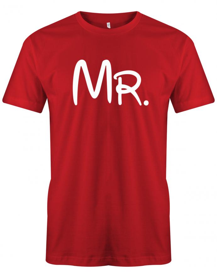 mr-und-mrs-Partner-Couple-t-Shirt-Herren-Rot