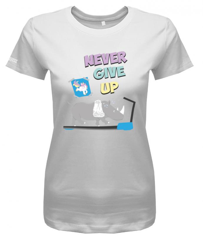 never-give-up-damen-shirt-weiss