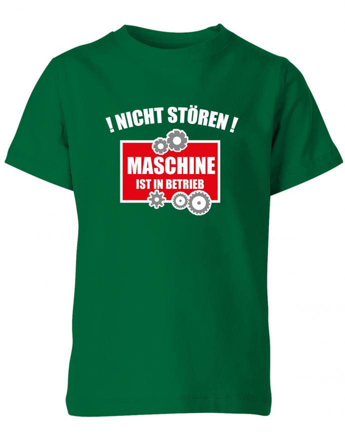 nicht-stoeren-maschine-in-betrieb-kinder-shirt-gruen