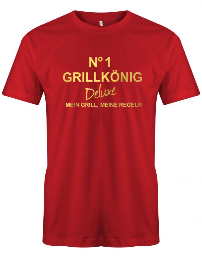 no1-Grillk-nig-Deluxe-Mein-Grill-meine-Regeln-Herren-Shirt-Rot