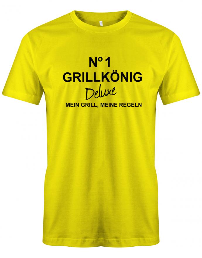 no1-Grillk-nig-Deluxe-Mein-Grill-meine-Regeln-Herren-Shirt-gelb