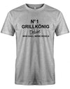 no1-Grillk-nig-Deluxe-Mein-Grill-meine-Regeln-Herren-Shirt-grau