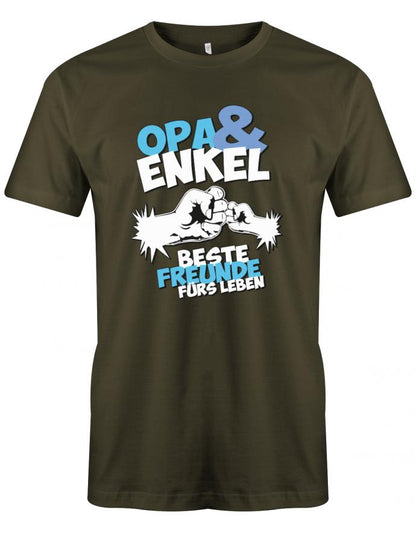 Opa Enkel Shirt - Opa & Enkel beste Freunde fürs Leben Faust an Faust. Army