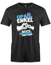 Opa Enkel Shirt - Opa & Enkel beste Freunde fürs Leben Faust an Faust. Schwarz