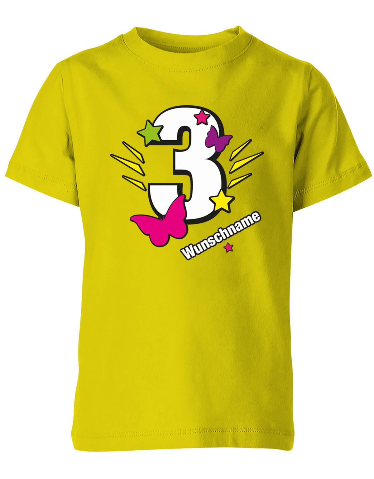 schmetterling-sterne-3-geburtstag-wunschname-kinder-shirt-gelb