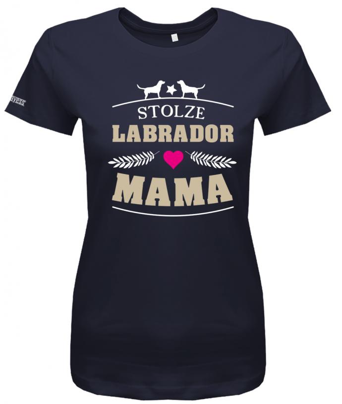 stolze-labrador-mama-damen-shirt-navy