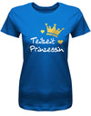 teilzeit-prinzessin-damen-shirt-royalblau