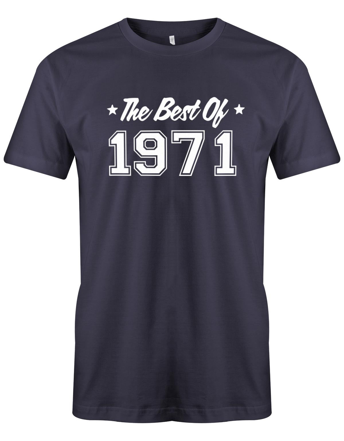 the-best-of-1971-geburtstag-herren-shirt-navy