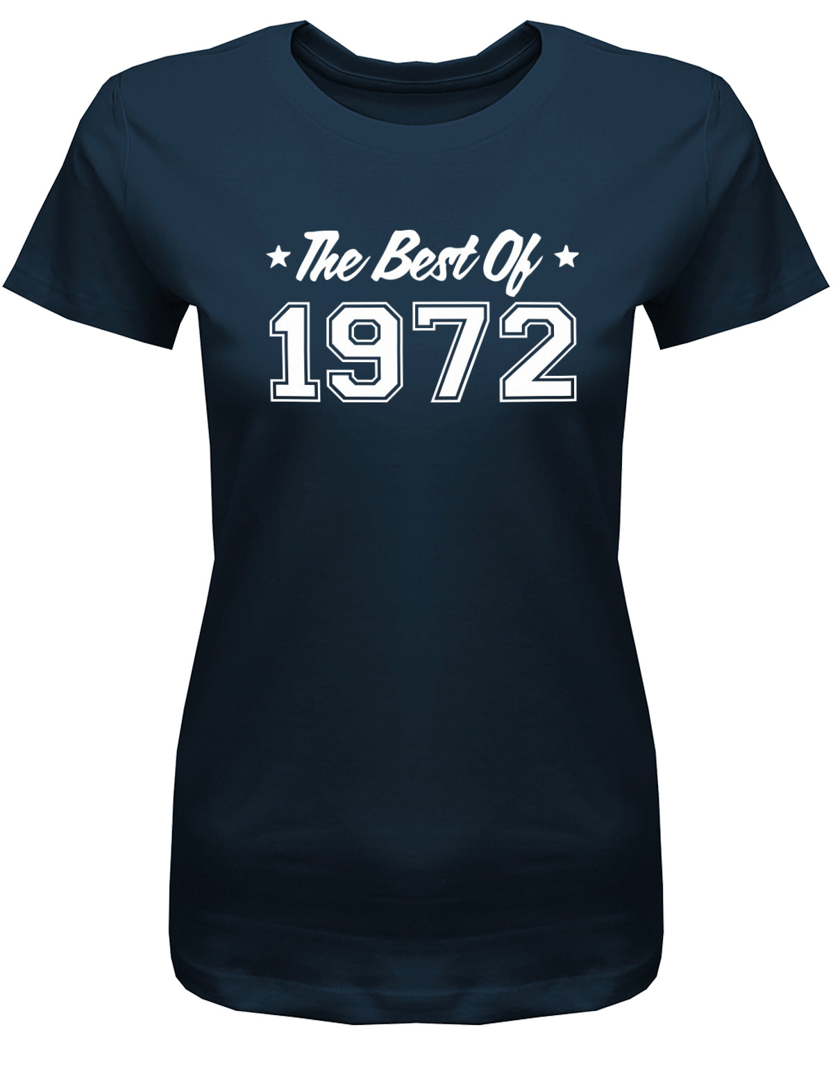 the-best-of-1972-geburtstag-damen-shirt-navy