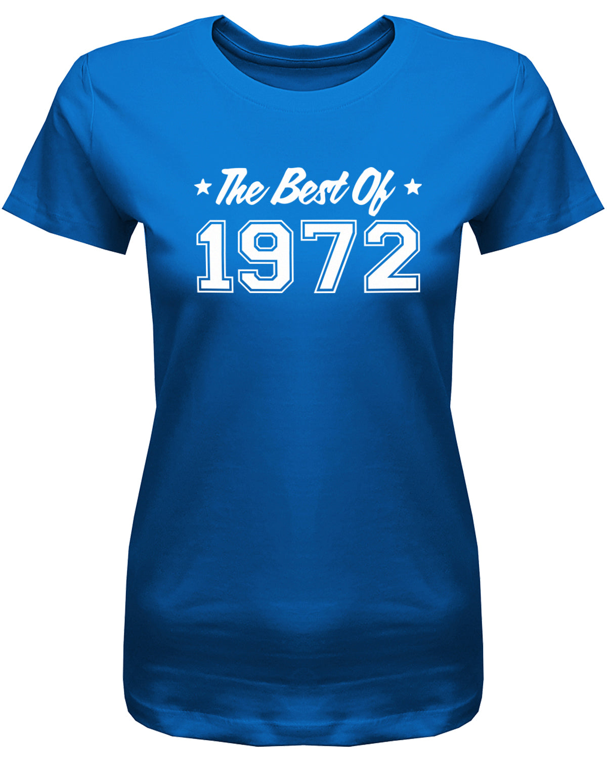 the-best-of-1972-geburtstag-damen-shirt-royalblau