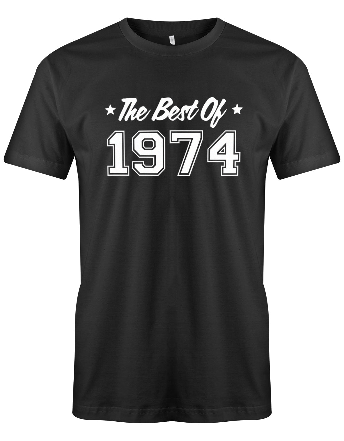the-best-of-1974-geburtstag-herren-shirt-schwarz
