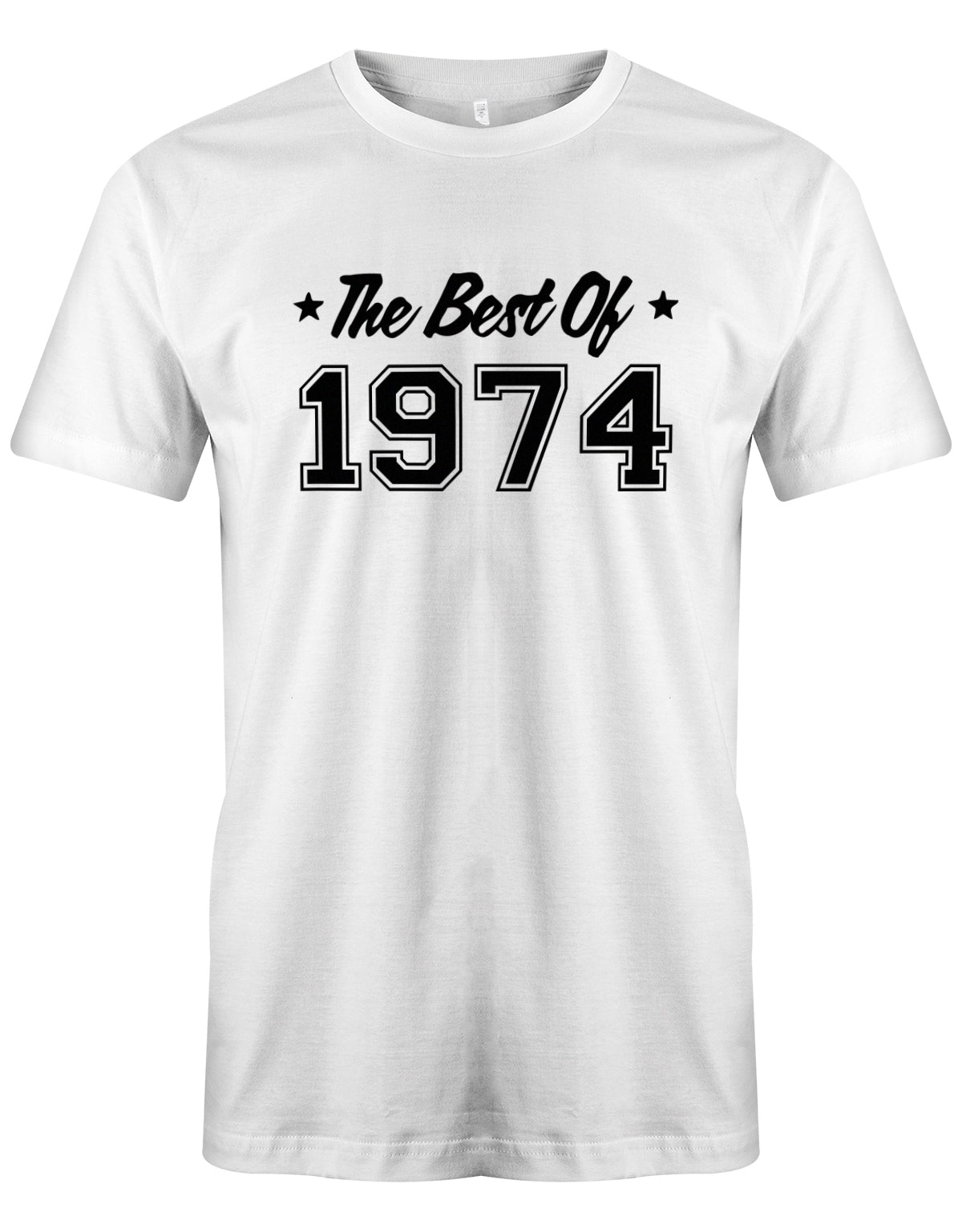 the-best-of-1974-geburtstag-herren-shirt-weiss