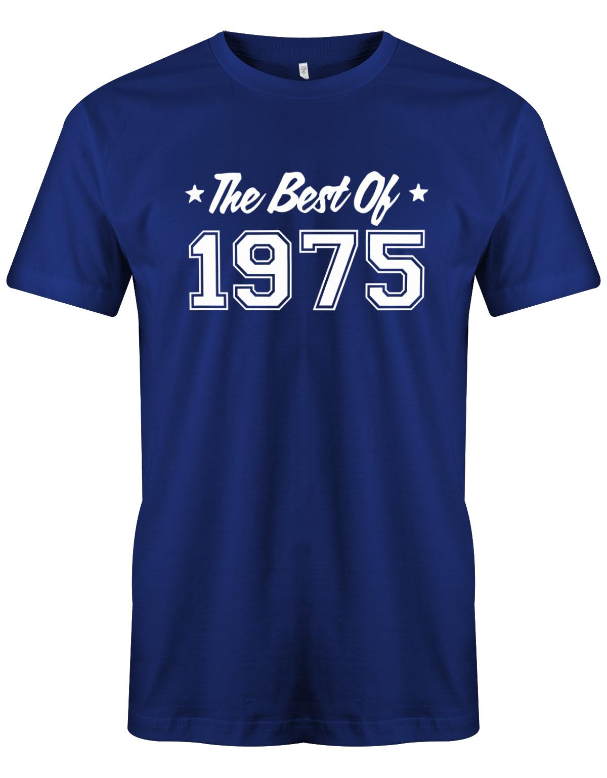the-best-of-1975-geburtstag-herren-shirt-royalblau
