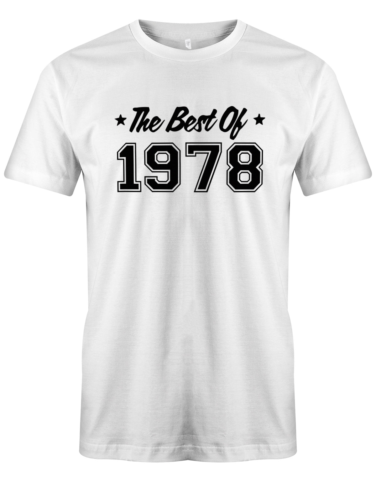 the-best-of-1978-geburtstag-herren-shirt-weiss