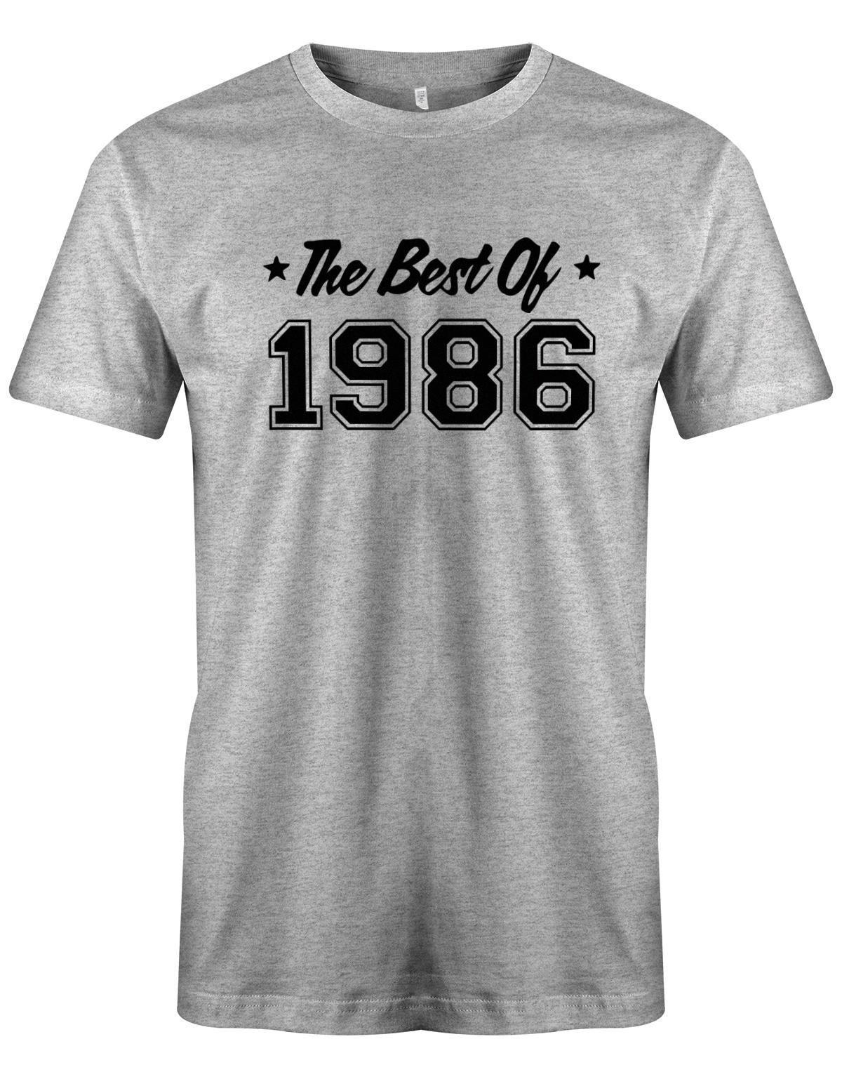 the-best-of-1986-geburtstag-herren-shirt-grau