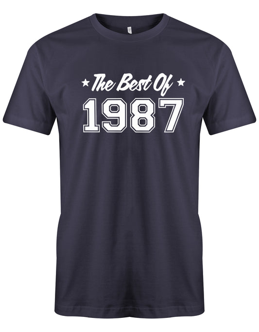 the-best-of-1987-geburtstag-herren-shirt-navy
