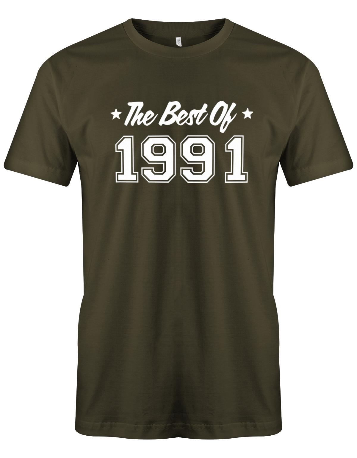 the-best-of-1991-geburtstag-herren-shirt-army