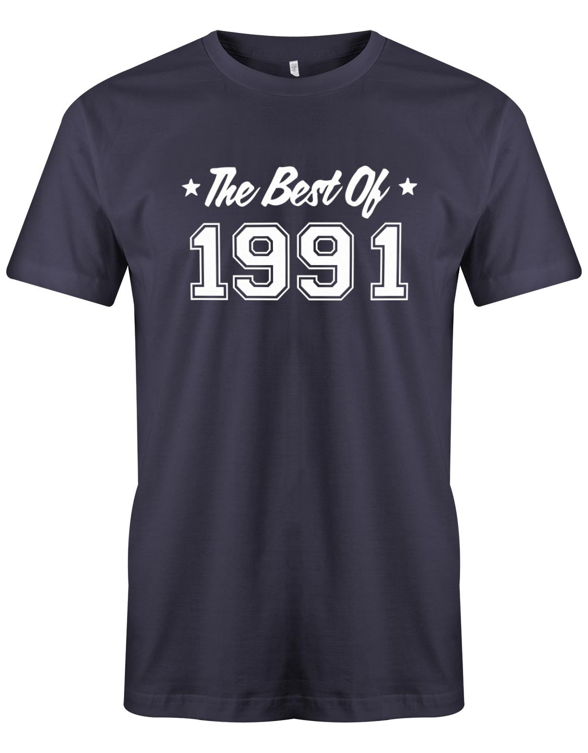 the-best-of-1991-geburtstag-herren-shirt-navy