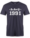 the-best-of-1991-geburtstag-herren-shirt-navy
