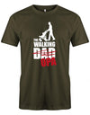 Opa T-Shirt Spruch für den werdenden Opa. The Walking Dad - Dad durchgestrichen Opa Mann mit Kinderkarre. Army