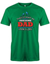 this-is-what-an-awseome-Dad-looks-like-Herren-papa-Shirt-Gr-n