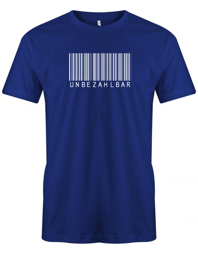 unbezahlbar-herren-shirt-royalblau
