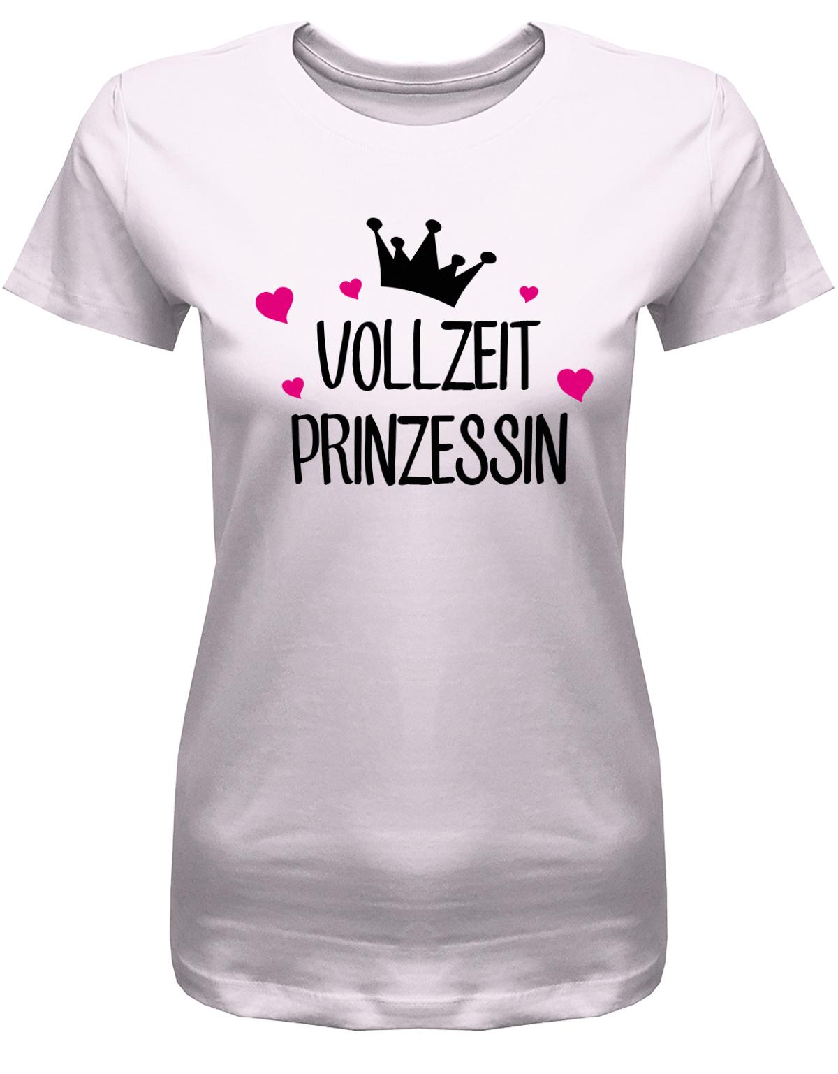 vollzeit-prinzessin-sprueche-damen-shirt-rosa