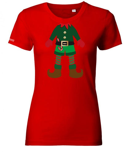 weihnachtself-mini-damen-shirt-rot