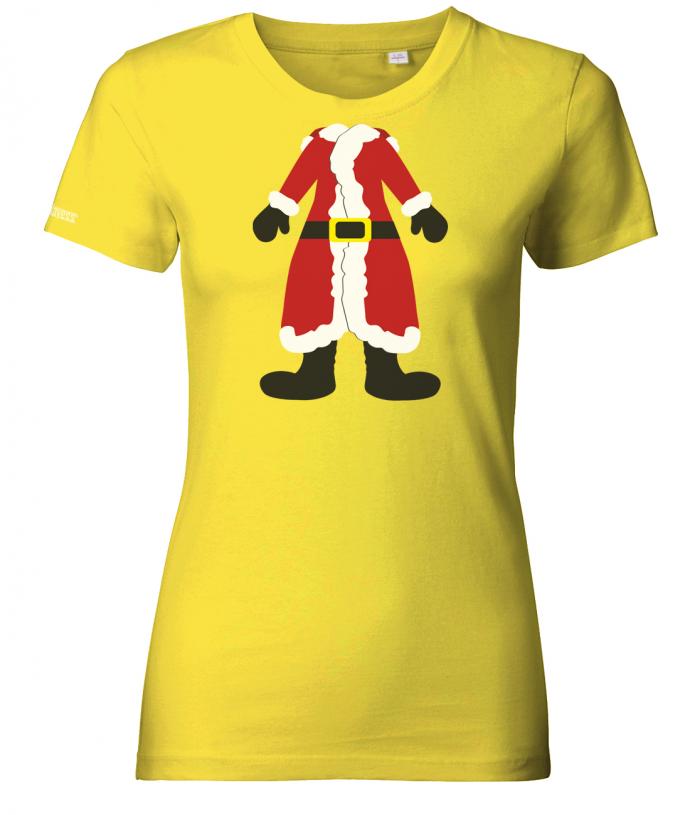 weihnachtsmann-mini-damen-shirt-gelb