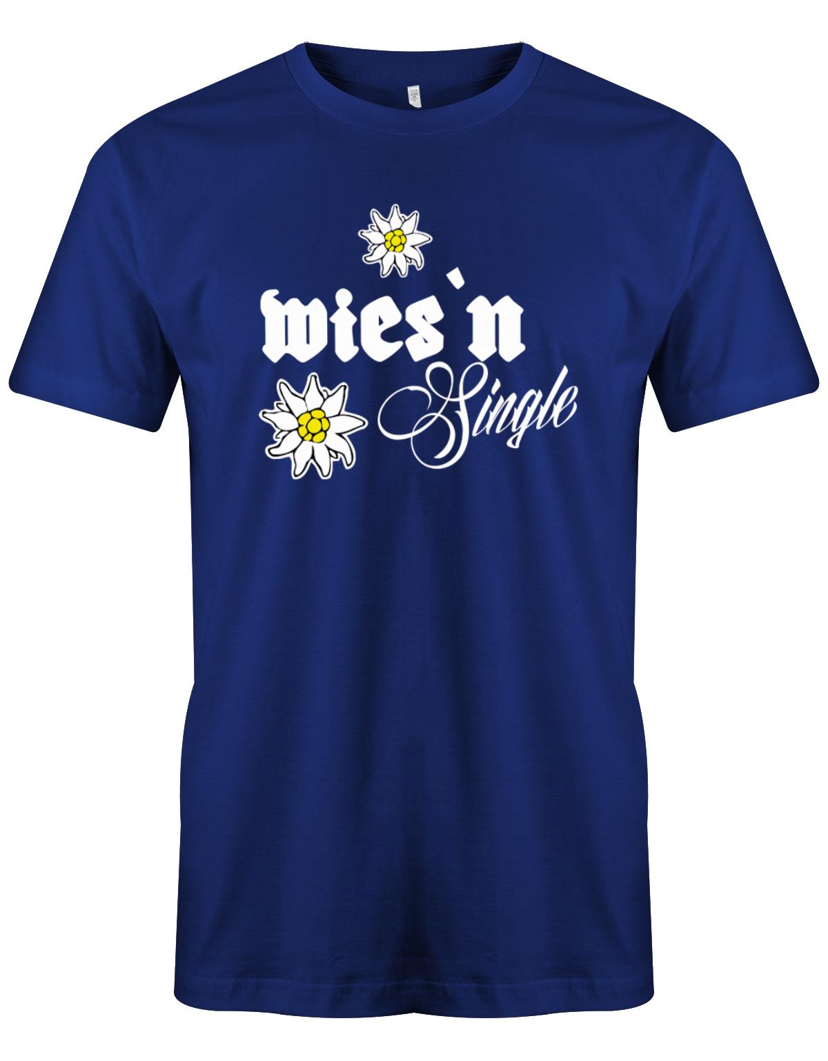 wiesn-single-Herren-Shirt-Royalblau