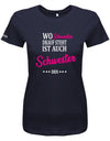 wo-schwester-drauf-steht-ist-auch-schwester-drin-damen-shirt-navy