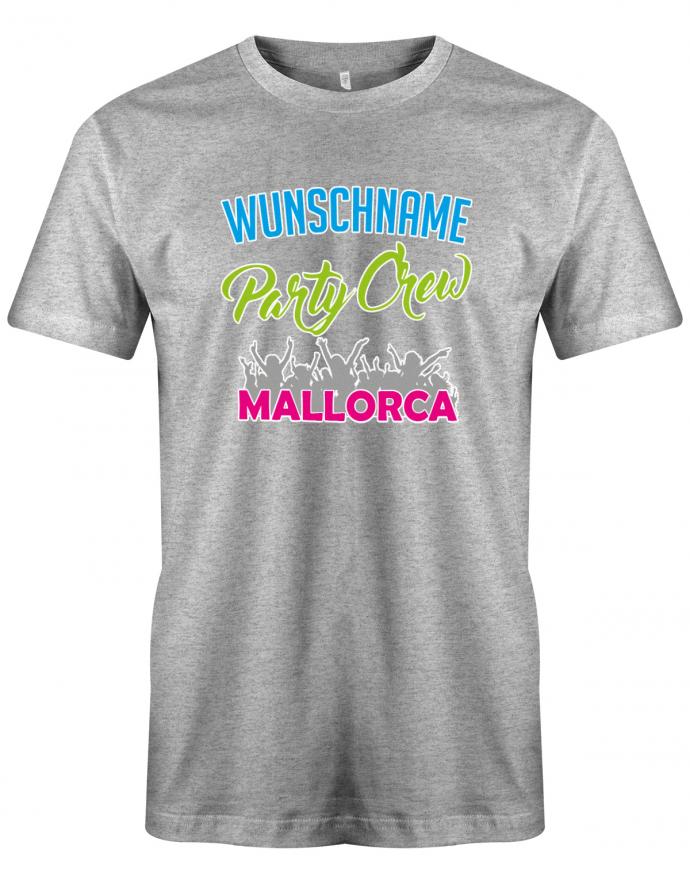 wunschname-party-crew-mallorca-herren-shirt-grau