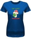 you-lucky-mushroom-Damen-Shirt-royalblau